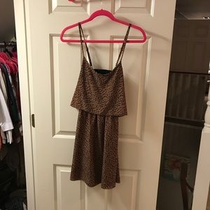 Ya Brown and Black Dot Dress